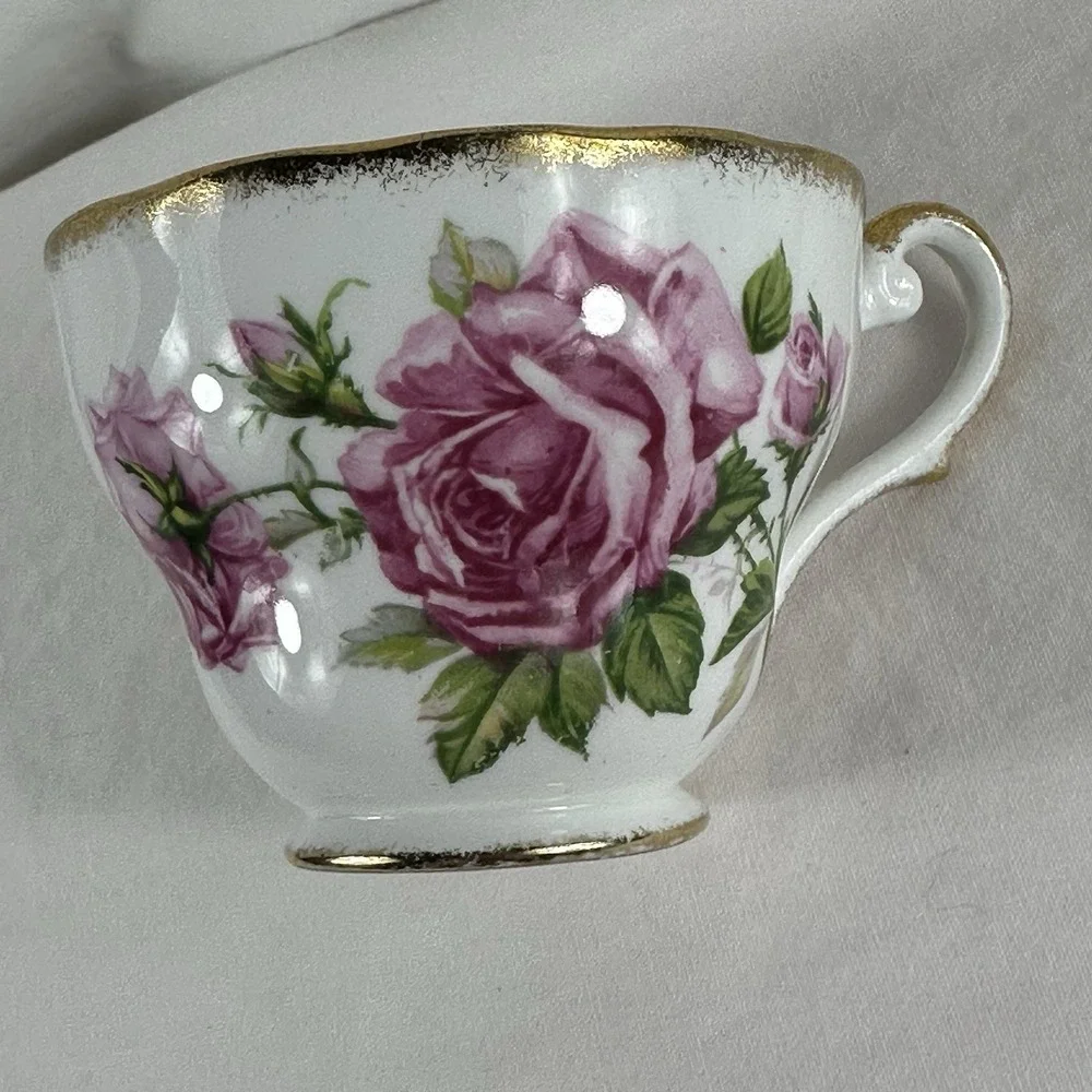 Vintage‎ Royal Standard ORLEANS ROSE Teacup & Saucer Set Fine Bone China England